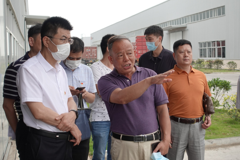 福建省工信厅副厅长陈传芳一行领导 莅临XPJ官方网站新材料科技工业园参观调研